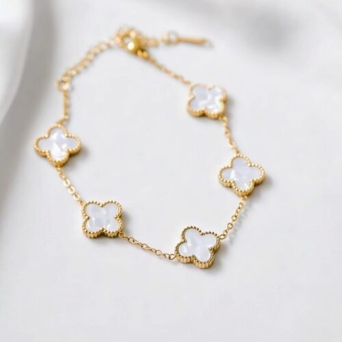 Clover Bracelet (White)