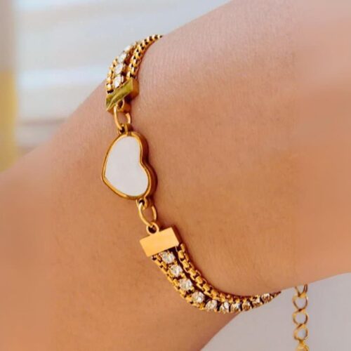 Golden Heartshine Bracelet