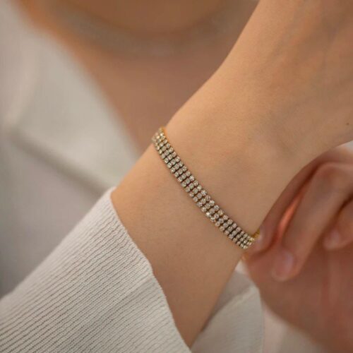 3 Layered Tennis Bracelet