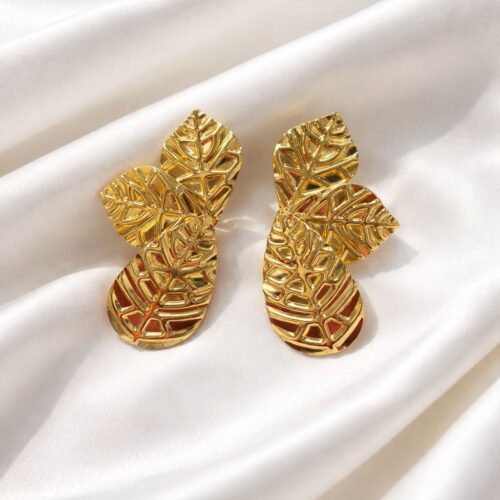 Golden Leaflet Earrings