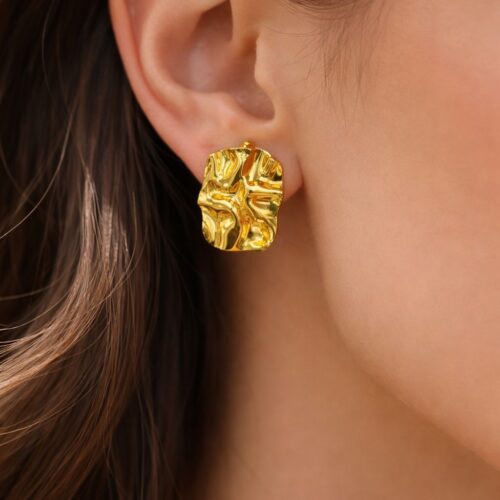 Gilded Wave Studs
