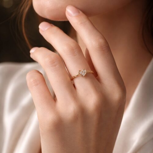Golden Promise Heart Ring