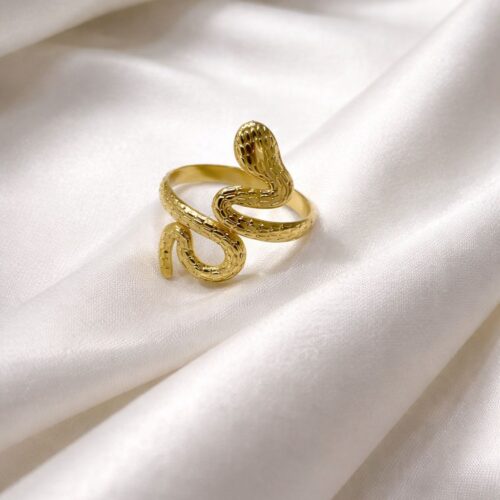 Textured Snake Ring